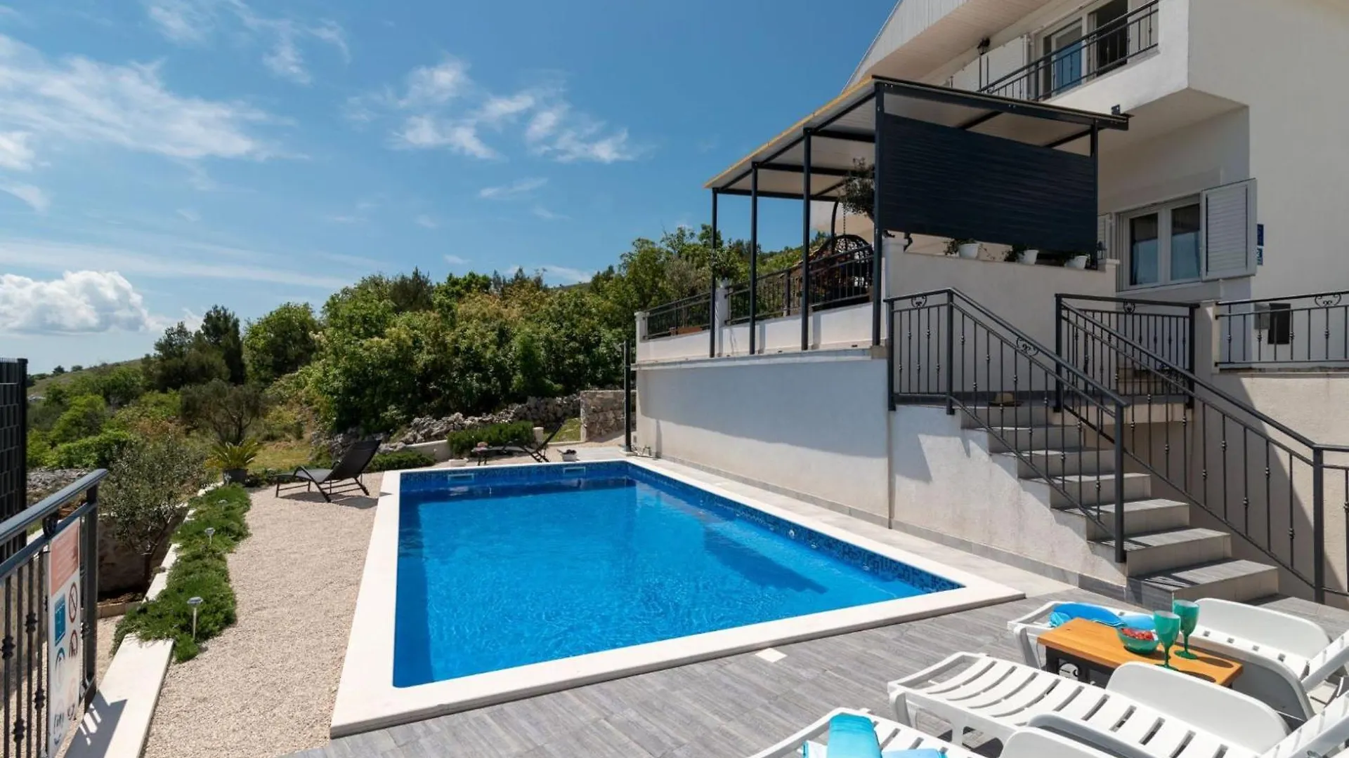 Hillside Villa In Trogir With Pool, Terrace, And Stunning City View